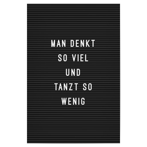 Letterboard Mehr Tanzen Letterboard Mehr Tanzen