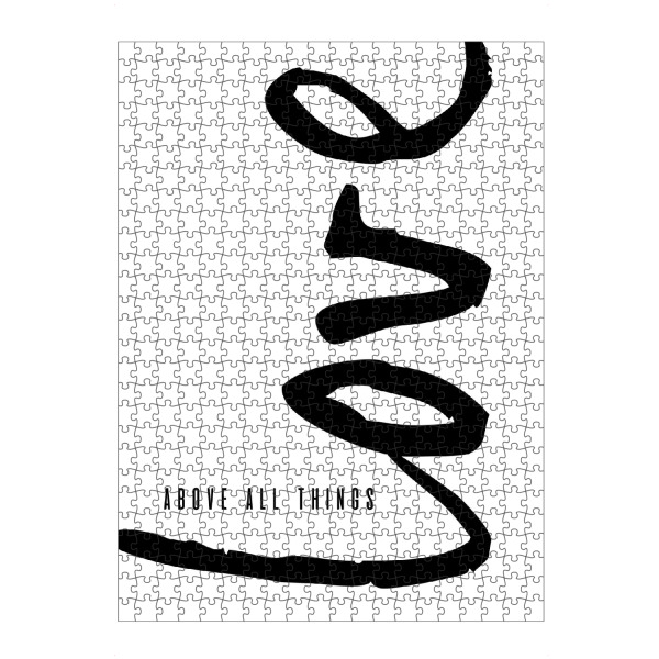 Puzzle Ravensburger "Above All Things Love" artboxONE - Typografie,Menschen,Liebe