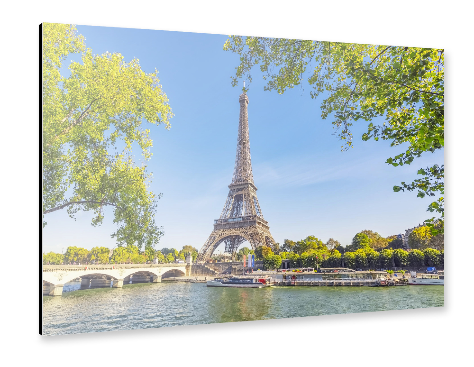 Alu-Dibond "Summer in Paris" 75x50 cm artboxONE