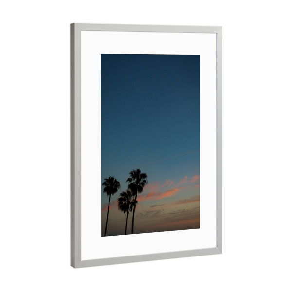 Poster mit Rahmen Silber "Venice Palm Trees" artboxONE - Natur,Reise,Reise / Strand und Meer,Städte / Los Angeles