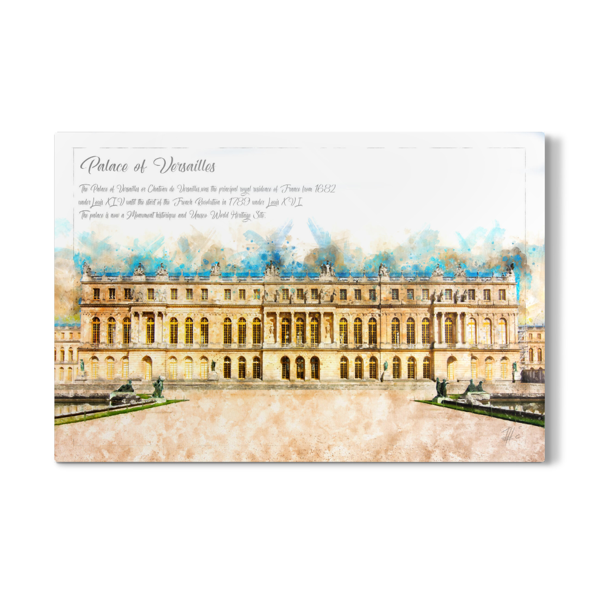 Galerie-Print "Versailles Aquarell" 75x50 cm artboxONE