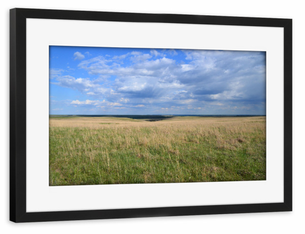 Poster mit Rahmen schwarz "Tallgrass Prairie" artboxONE - Natur,Reise,Reise / Länder