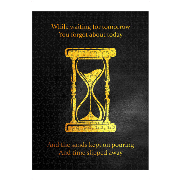Puzzle Ravensburger "Inspirational Time Poem" artboxONE - Typografie,Buchstaben
