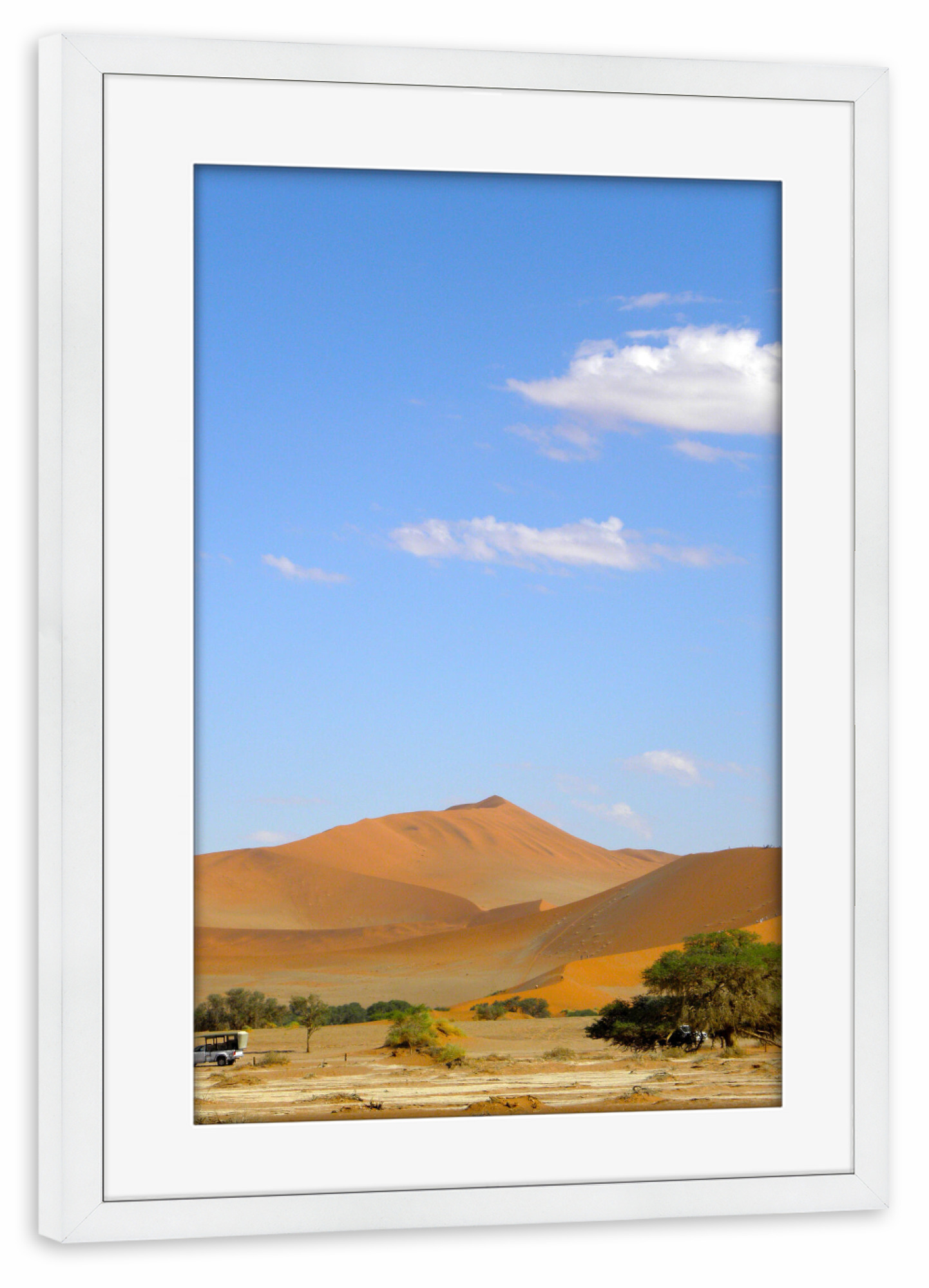 Poster mit Rahmen weiß "Deadvlei, Namib" artboxONE - Natur,Reise / Afrika
