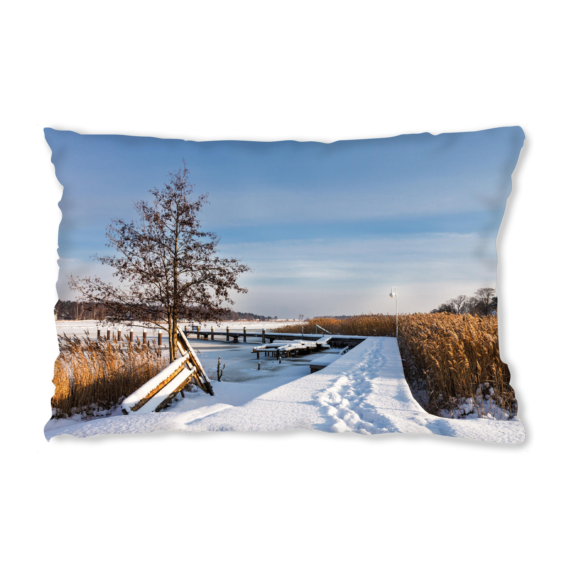 Design-Kissen "Winter am Prerowstrom" artboxONE - Natur,Reise