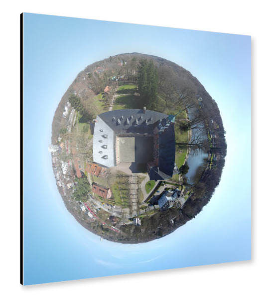 Alu-Dibond "Reinbeker Schloss - Schlosshof" 30x30 cm artboxONE