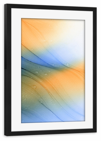 Poster mit Rahmen schwarz "This good Feeling" artboxONE - Abstrakt