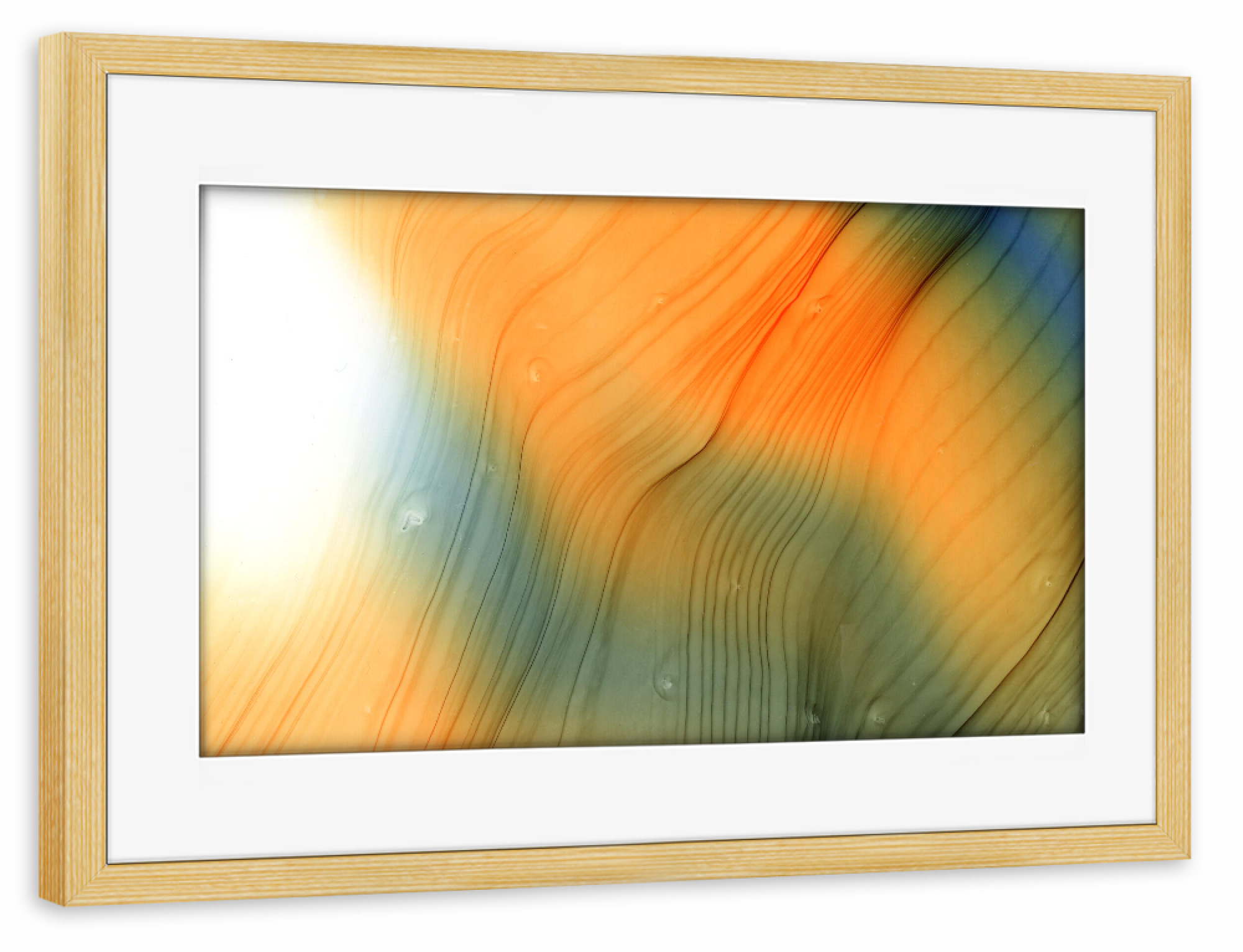 Poster mit Rahmen kiefer "Abstract Alcohol Art" artboxONE - Abstrakt