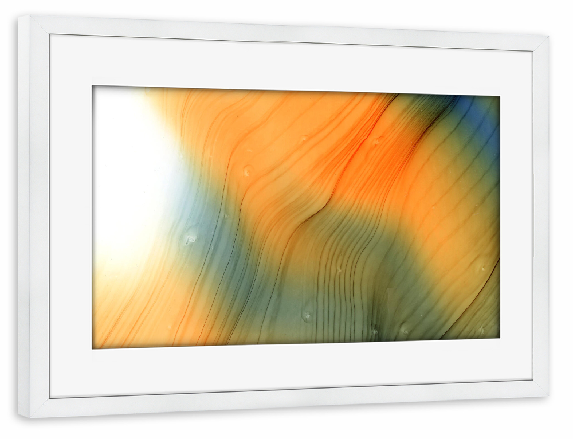 Poster mit Rahmen weiß "Abstract Alcohol Art" artboxONE - Abstrakt