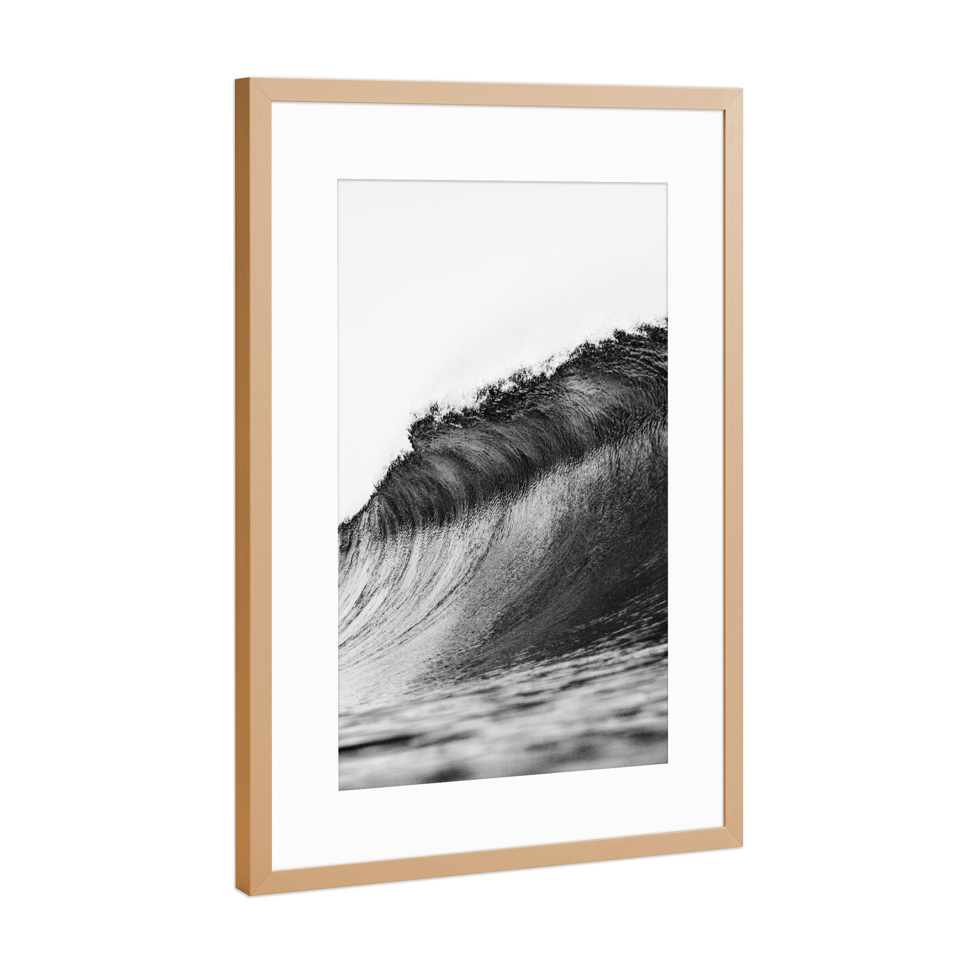 Poster mit Rahmen Kupfer "The Ocean Wave" artboxONE - Natur,Reise,Reise / Strand und Meer,Sport / Sommerspiele