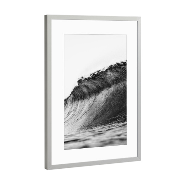 Poster mit Rahmen Silber "The Ocean Wave" artboxONE - Natur,Reise,Reise / Strand und Meer,Sport / Sommerspiele
