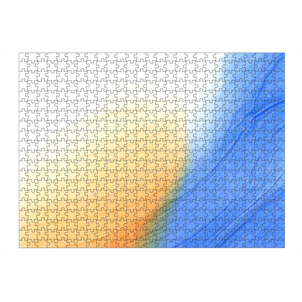 Puzzle Ravensburger "Orange n Blue" artboxONE - Abstrakt