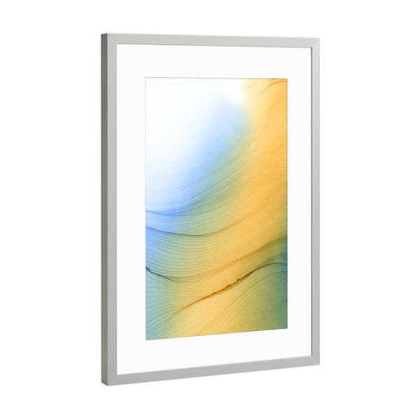 Poster mit Rahmen Silber "Bright Mood" artboxONE - Abstrakt