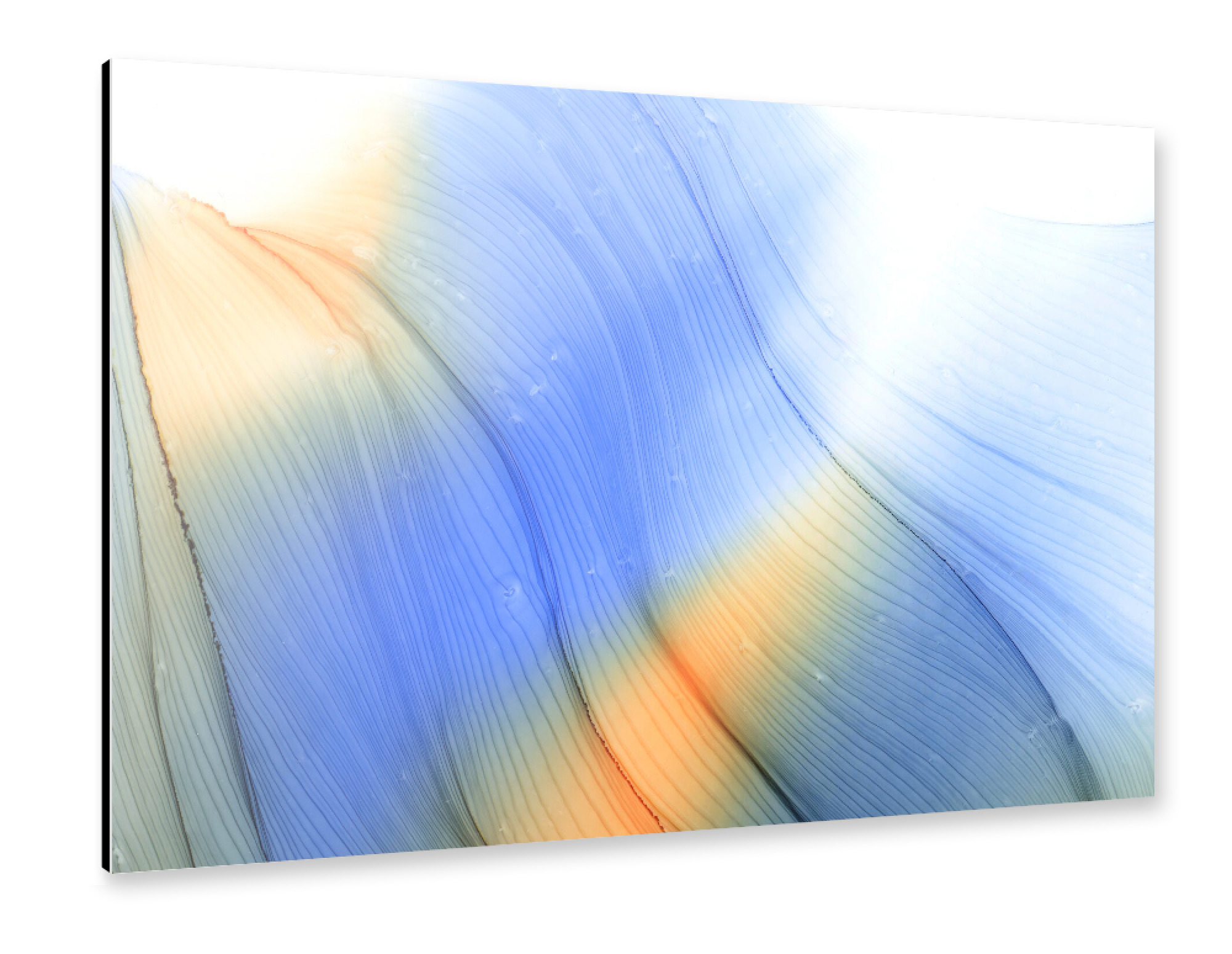 Alu-Dibond "Hope-Orange Light" 75x50 cm artboxONE