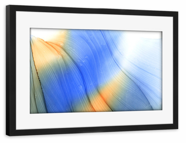 Poster mit Rahmen schwarz "Hope-Orange Light" artboxONE - Abstrakt