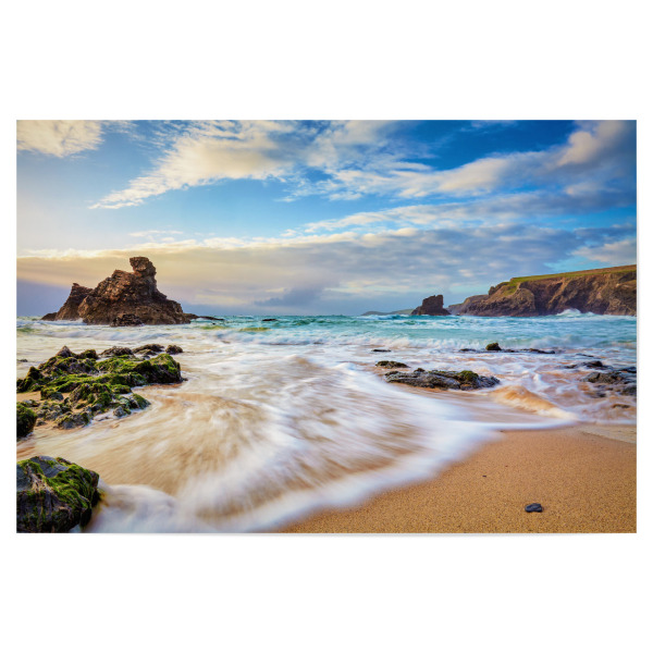 Poster "Wilder Strand in Cornwall" artboxONE - Natur,Reise,Reise / Strand und Meer