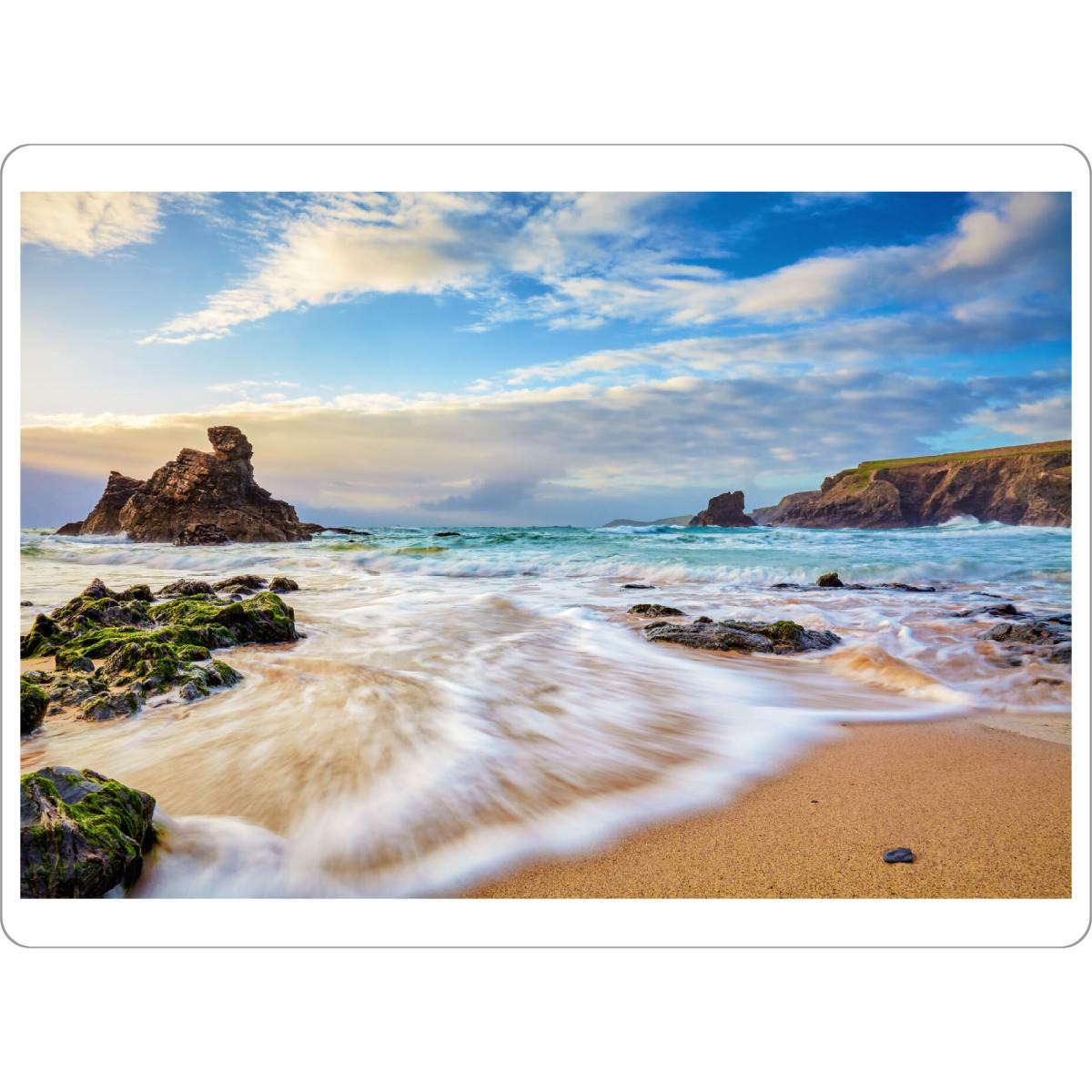 Tischset "Wilder Strand in Cornwall" artboxONE - Natur,Reise,Reise / Strand und Meer