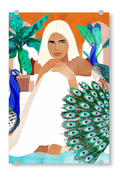 Acrylglasbild "Indian Vacay" artboxONE - Tiere,Menschen