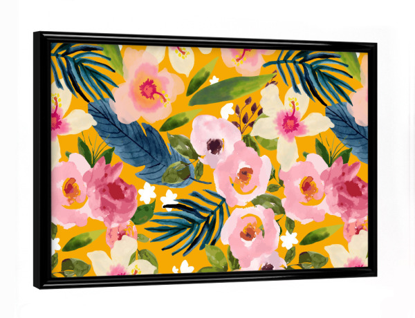 Poster mit schwarzem Rahmen "No Winter Lasts Forever" artboxONE - Floral