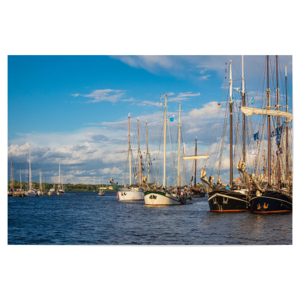 Poster "Windjammer in Rostock" artboxONE - Reise,Städte / Weitere