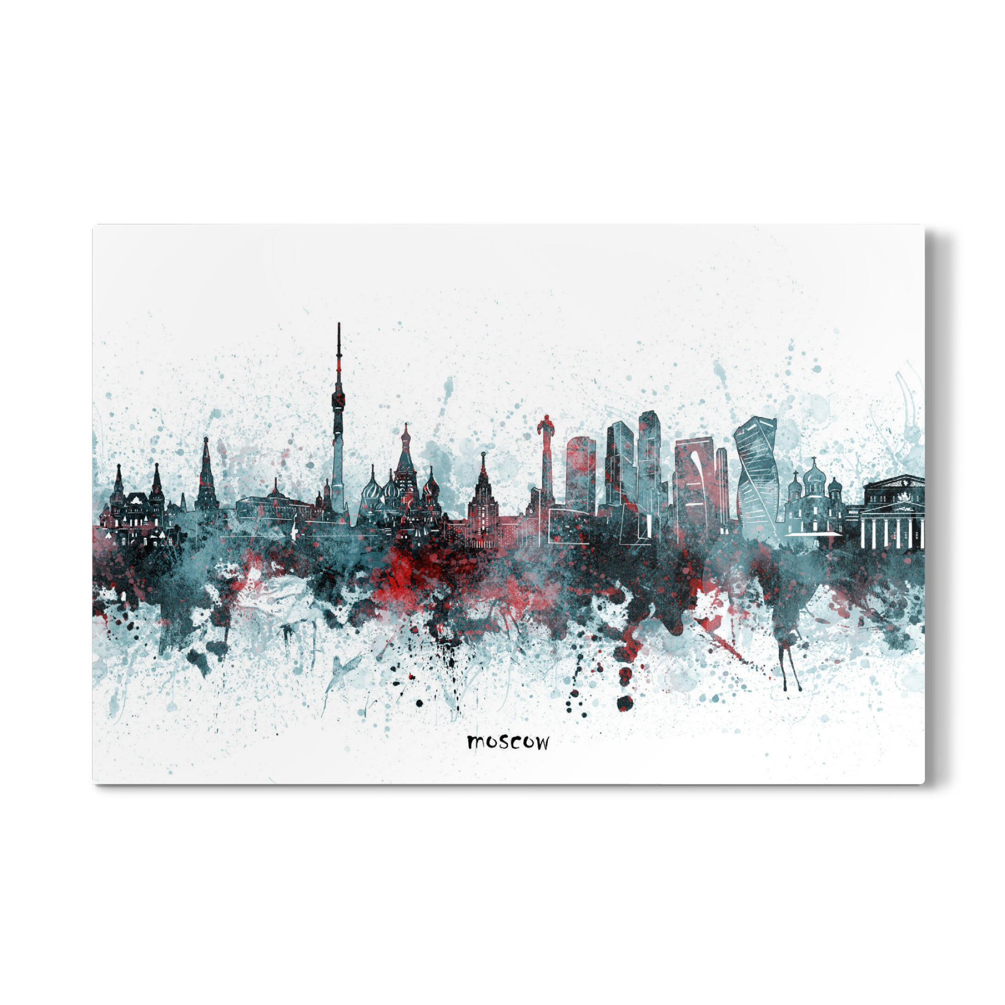 Galerie-Print "Moscow skyline artistic grey" 30x20 cm artboxONE