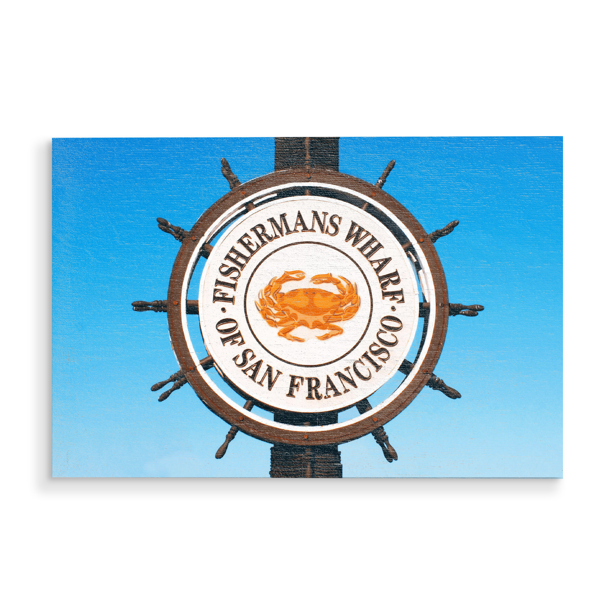 Holzbild "Fishermans Wharf" artboxONE - Reise,Reise / Länder,Städte / San Francisco