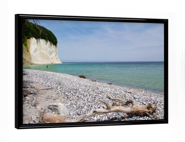 Poster mit schwarzem Rahmen "Der Kreidefelsen auf Rügen" artboxONE - Natur,Reise,Reise / Strand und Meer,Reise / Länder