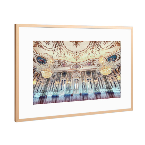 Poster mit Rahmen Kupfer "Palace of Queluz" artboxONE - Städte,Reise,Architektur,Reise / Länder,Städte / Weitere