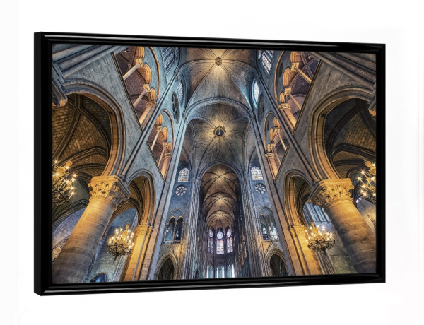 Poster mit schwarzem Rahmen "Inside Notre-Dame" artboxONE - Städte,Reise,Architektur,Städte / Paris,Reise / Länder