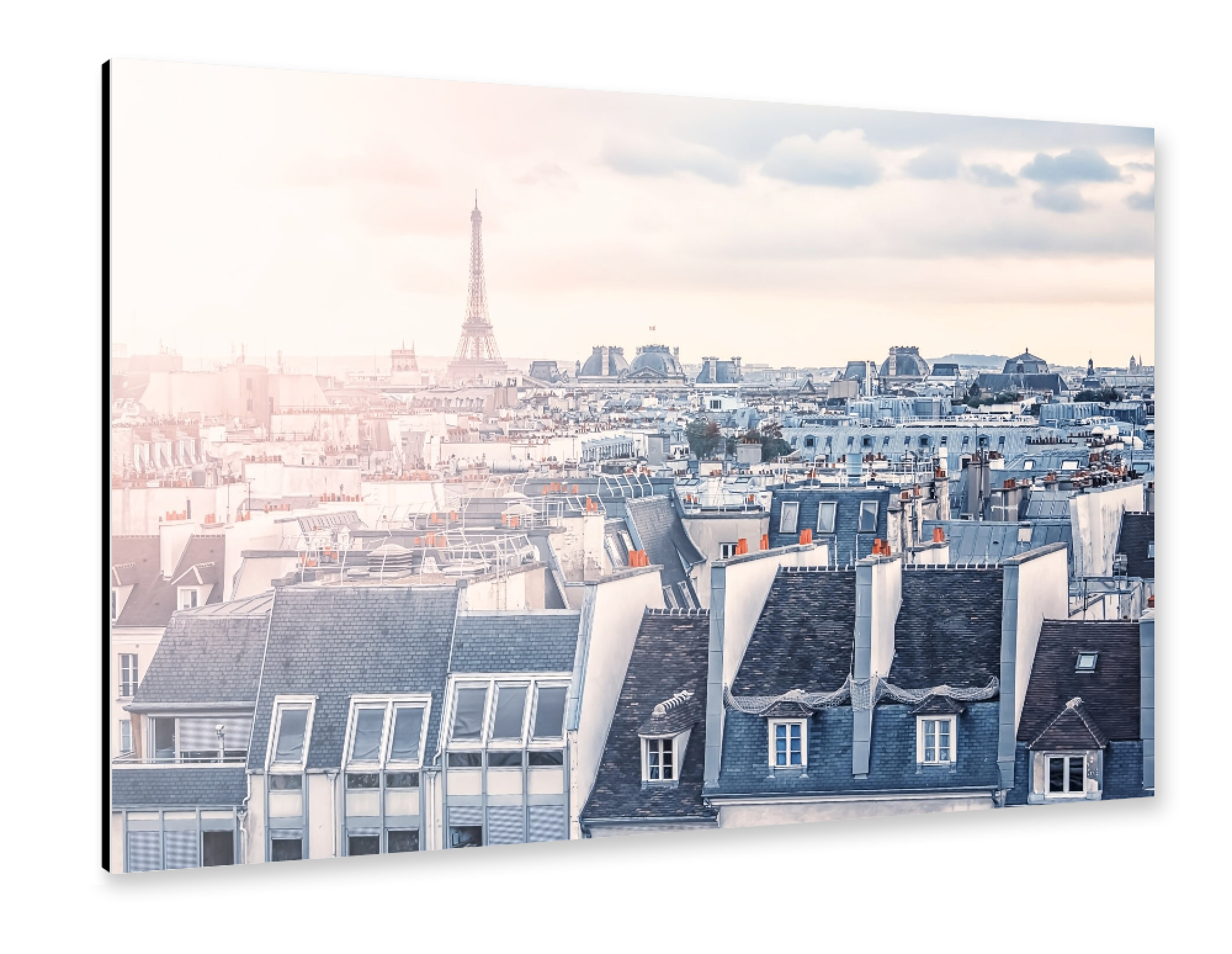 Alu-Dibond "Paris roofs" 30x20 cm artboxONE