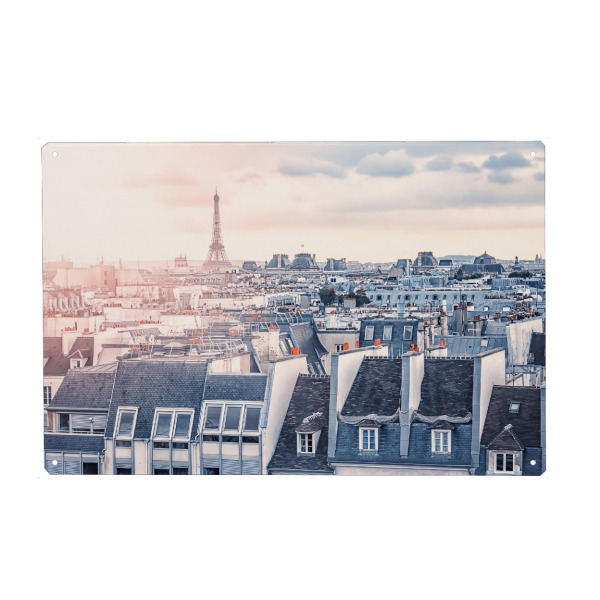 Holzbild "Paris roofs" artboxONE - Städte,Reise,Architektur,Städte / Paris,Reise / Länder