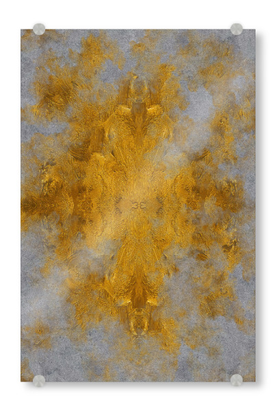 Acrylglasbild "Spark Gold B" artboxONE - Abstrakt - Golden,Abstract,Abstrakt
