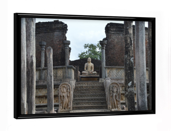 Poster mit schwarzem Rahmen "Polornnaruwa (Sri Lanka)" artboxONE - Reise,Architektur,Reise / Asien,Reise / Länder