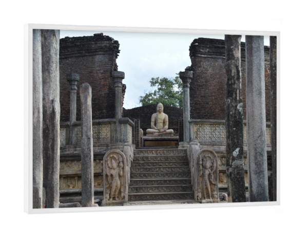 Poster mit weißem Rahmen "Polornnaruwa (Sri Lanka)" artboxONE - Reise,Architektur,Reise / Asien,Reise / Länder