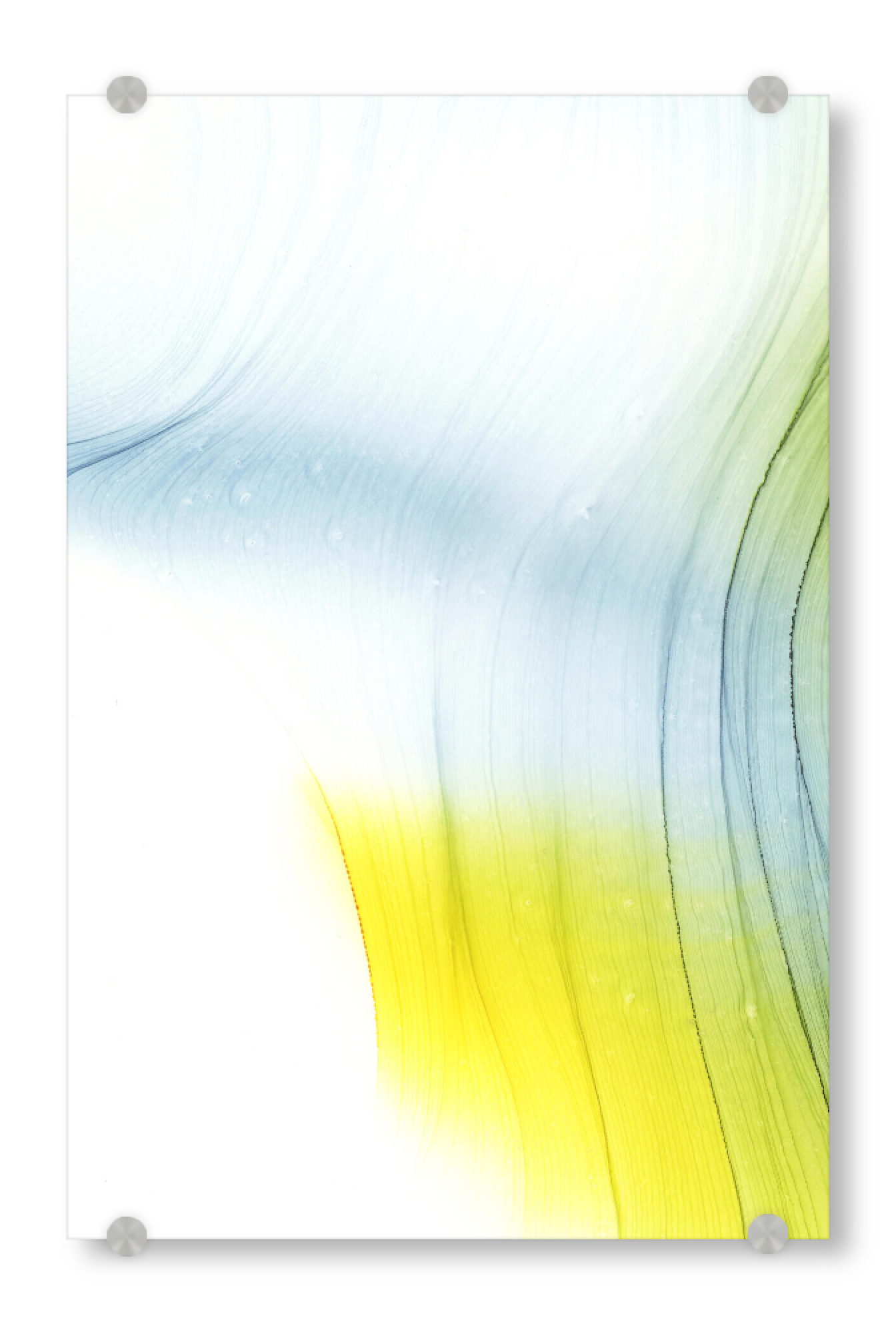 Acrylglasbild "Helle Wellen" artboxONE - Abstrakt