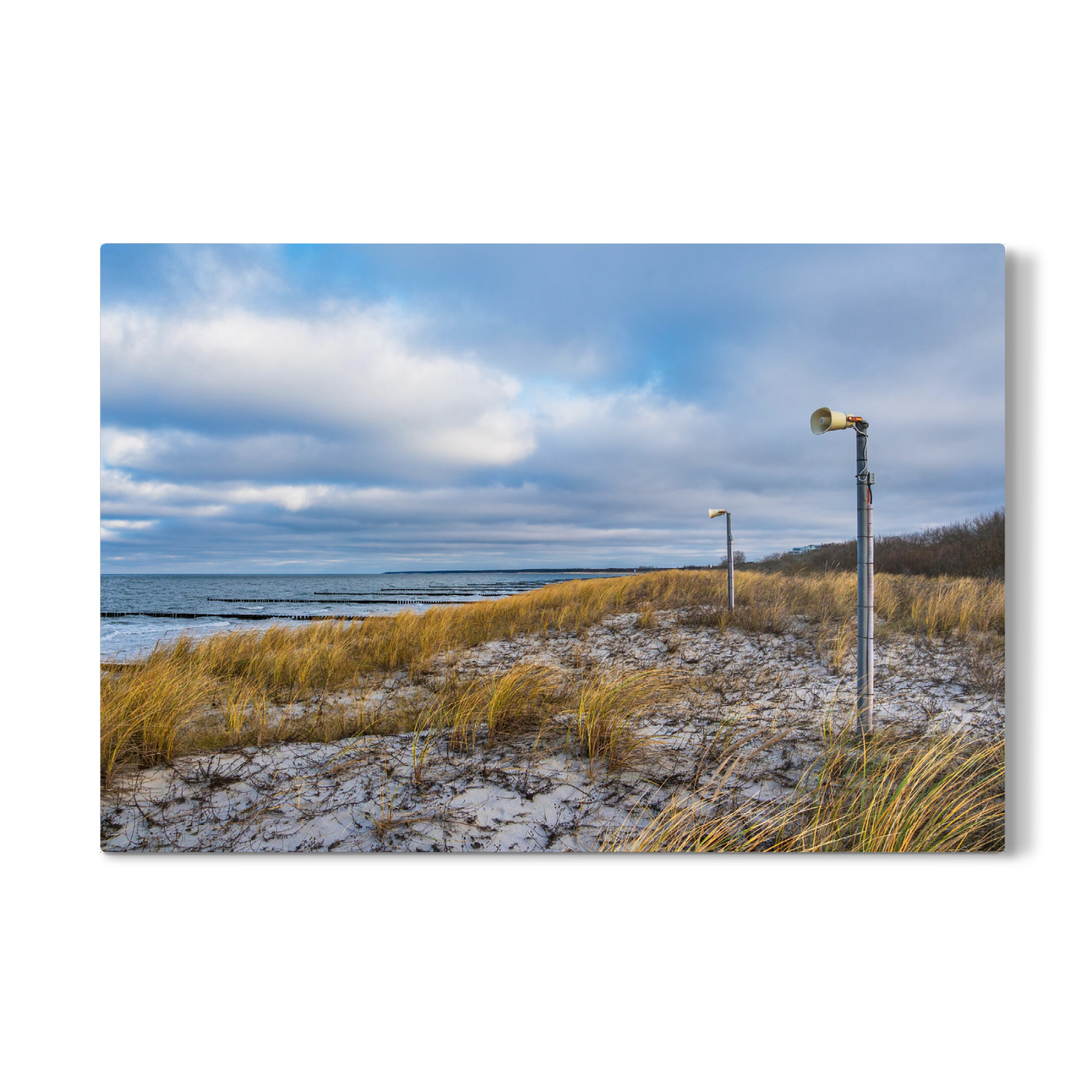 Galerie-Print "Lautsprecher am Strand" 30x20 cm artboxONE