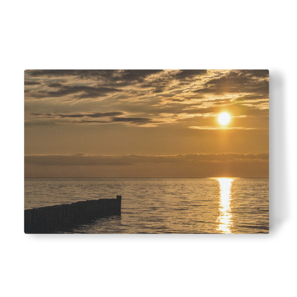 Leinwandbild "Wustrow Sonnenuntergang" artboxONE - Natur,Reise,Reise / Strand und Meer