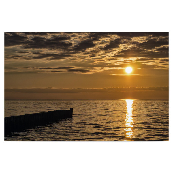 Poster 30x20 cm "Wustrow Sonnenuntergang" artboxONE - Natur,Reise,Reise / Strand und Meer