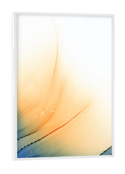 Poster mit weißem Rahmen "Bunt the Hill" artboxONE - Abstrakt