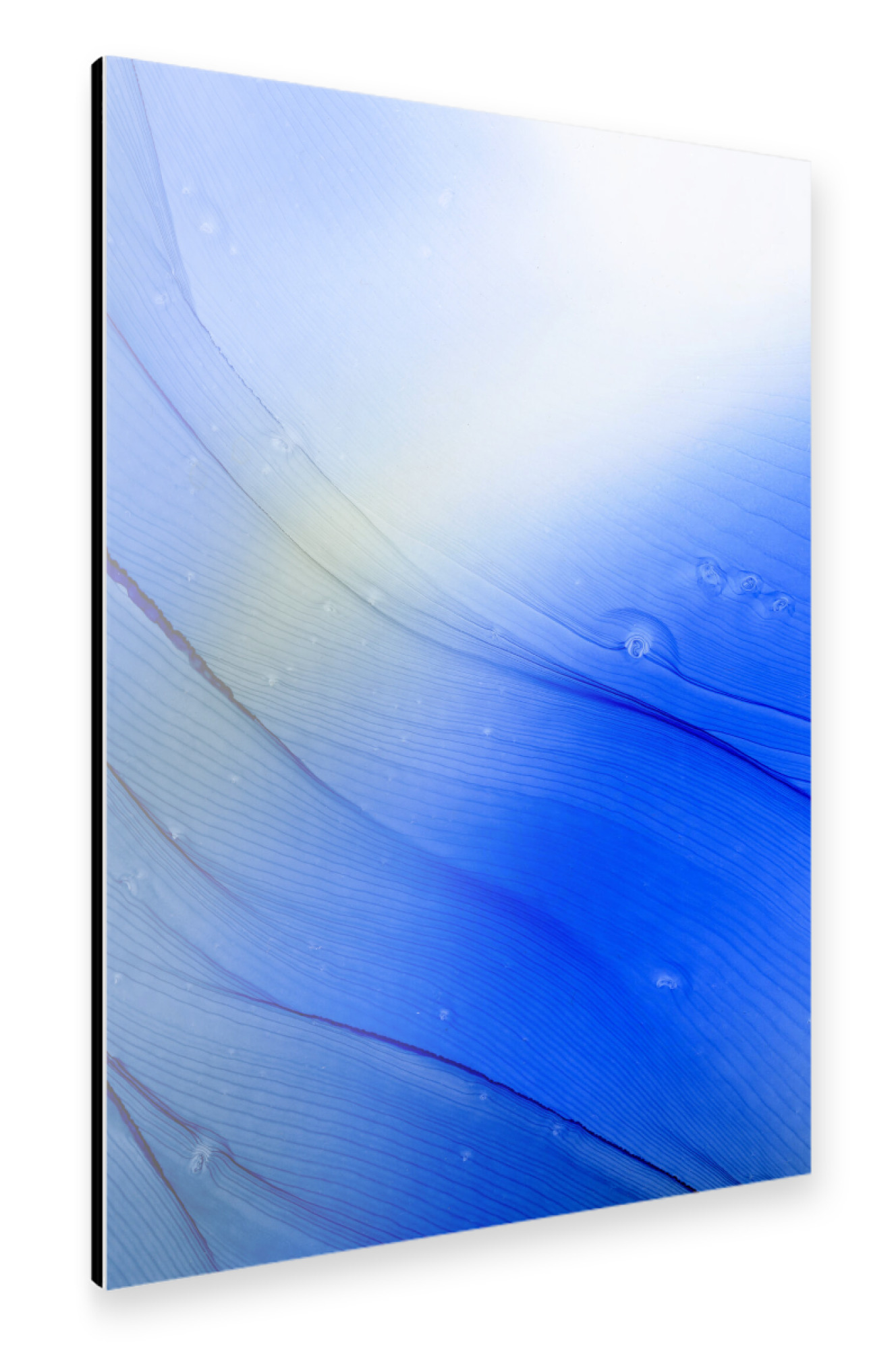 Alu-Dibond "A little Yellow in Blue" 75x50 cm artboxONE