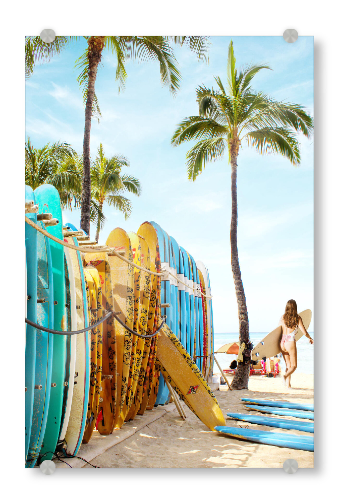 Acrylglasbild "Let's Choose Your Surfboard" artboxONE - Natur,Menschen,Reise / Strand und Meer,Sport / Sommerspiele