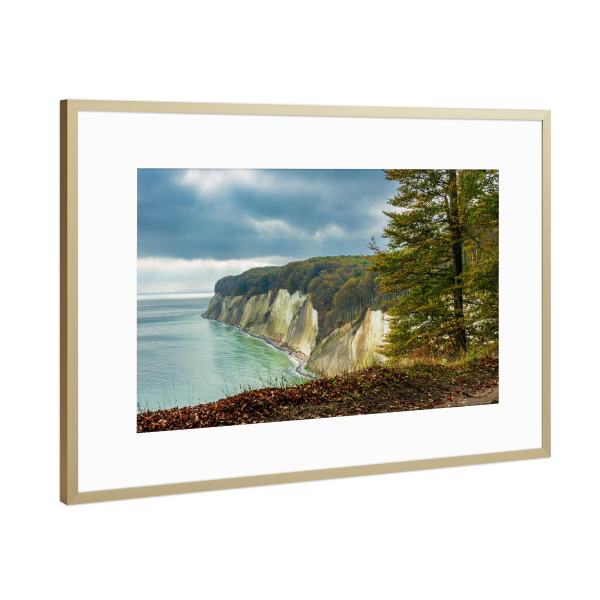 Poster mit Rahmen Gold "Herbst auf Rügen" artboxONE - Natur,Reise,Reise / Strand und Meer