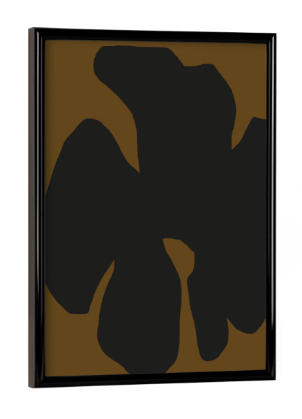 Poster mit schwarzem Rahmen "SCANDINAVIAN FLORAL SHAPE" artboxONE - Floral,Abstrakt