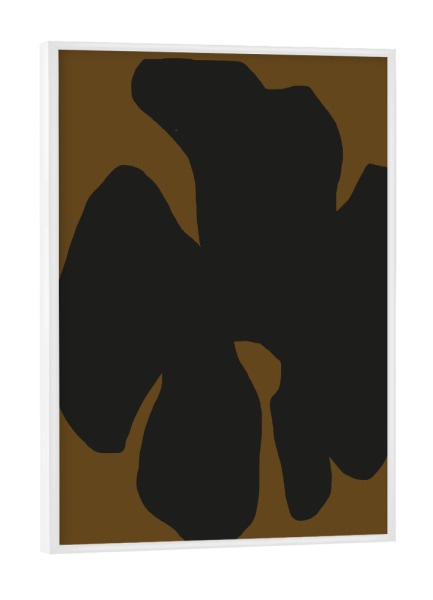 Poster mit weißem Rahmen "SCANDINAVIAN FLORAL SHAPE" artboxONE - Floral,Abstrakt