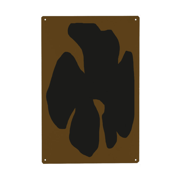 Metall Poster "SCANDINAVIAN FLORAL SHAPE" artboxONE - Floral,Abstrakt