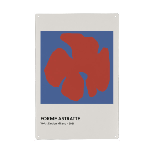Metall Poster "FORME ASTRATTE EXHIBITION" artboxONE - Floral,Abstrakt