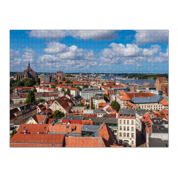 Puzzle Ravensburger "Rostock von oben" artboxONE - Reise,Architektur,Städte / Weitere