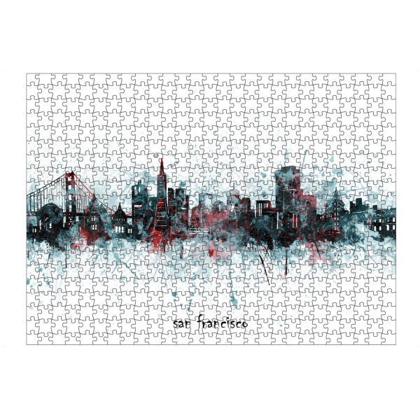 artboxONE Puzzle "San francisco artistic grey" artboxONE - Städte,Reise,Architektur,Städte / San Francisco