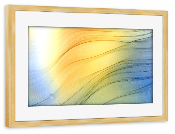 Poster mit Rahmen kiefer "What a Day" artboxONE - Abstrakt