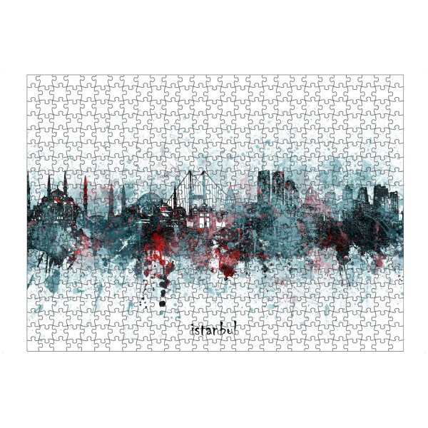 artboxONE Puzzle "Istanbul skyline artistic grey" artboxONE - Städte,Reise,Architektur,Städte / Istanbul